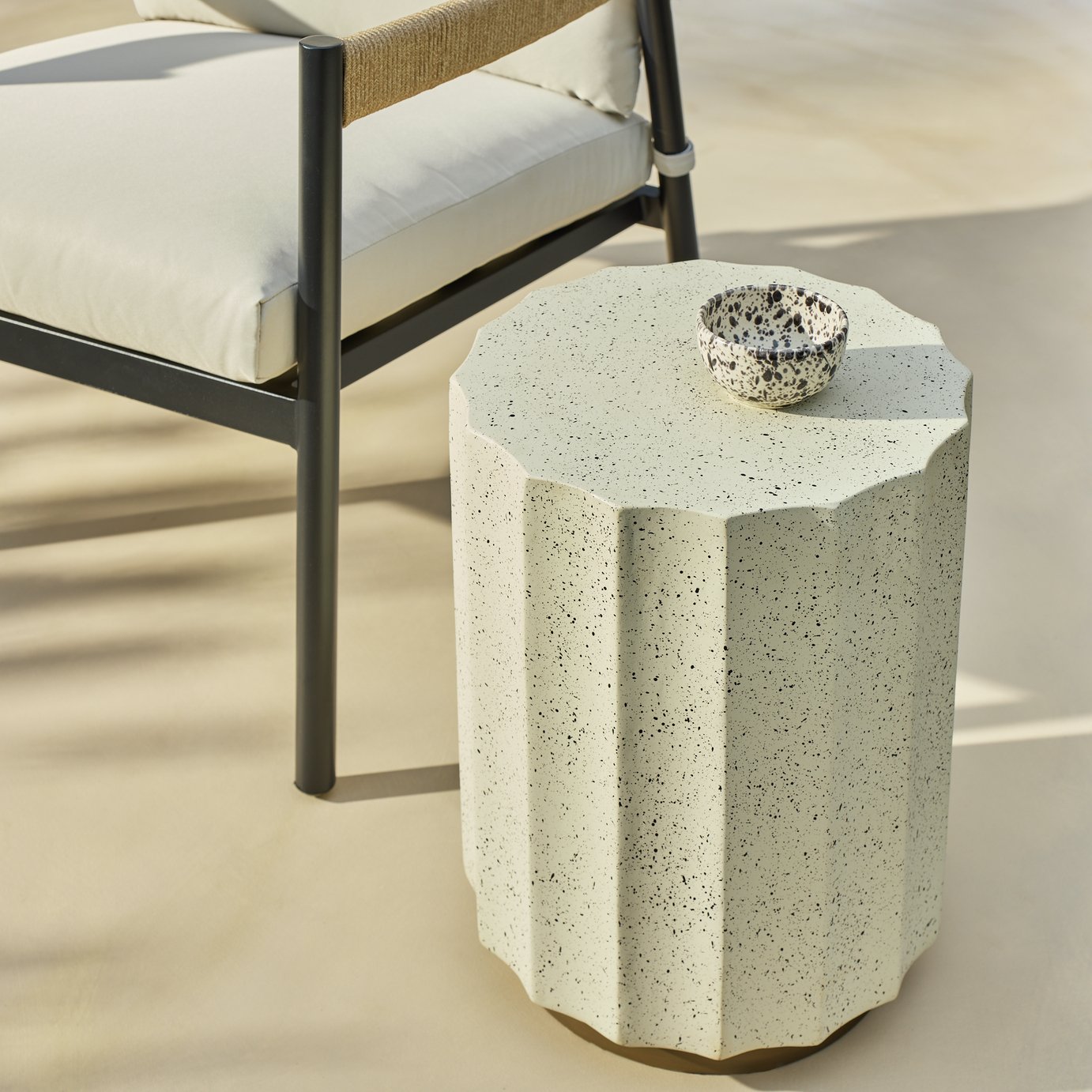 Habitat Outdoor Side Table - Speckle