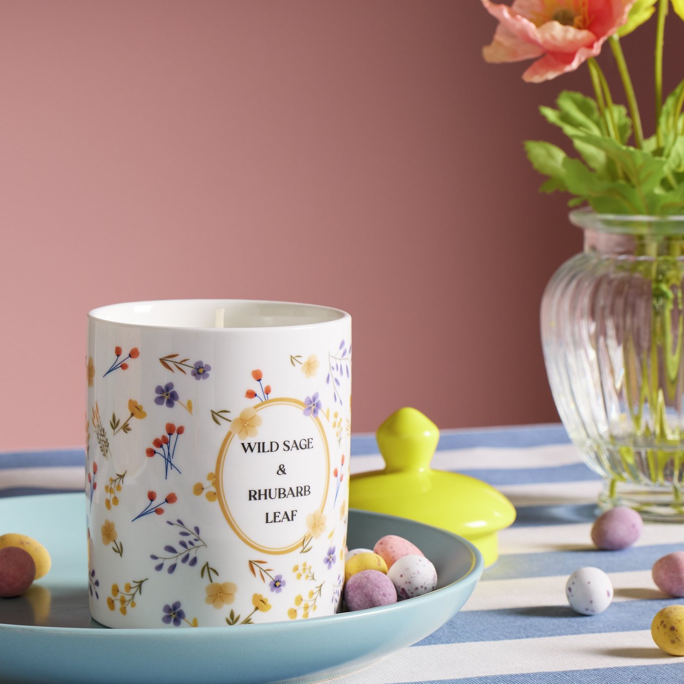 Argos Home Wild Sage and Rhubarb Leaf Country Candle