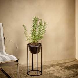 Argos Home Metal Black Planter - Small