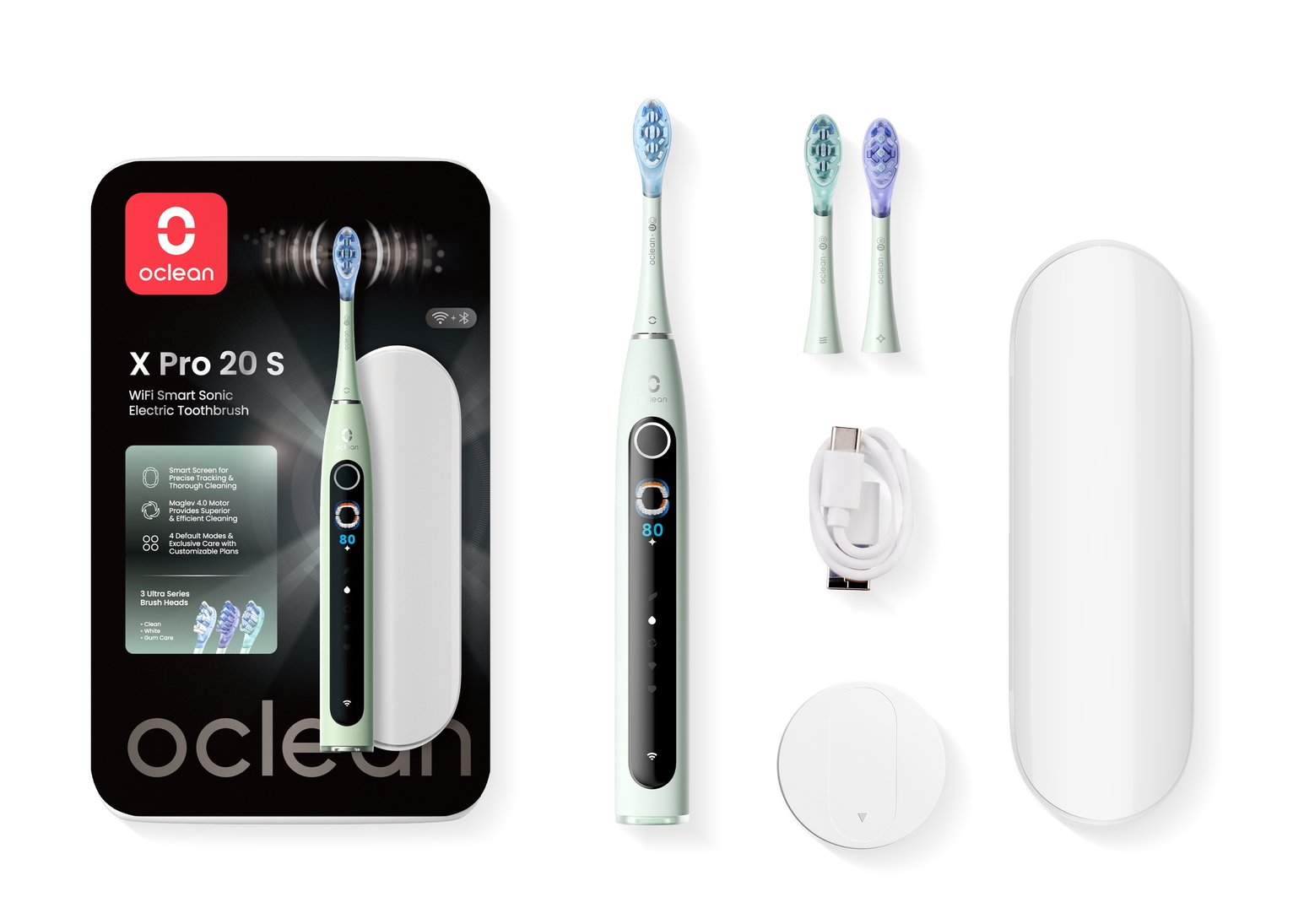 Oclean X Pro 20 Set Sonic Toothbrush Green