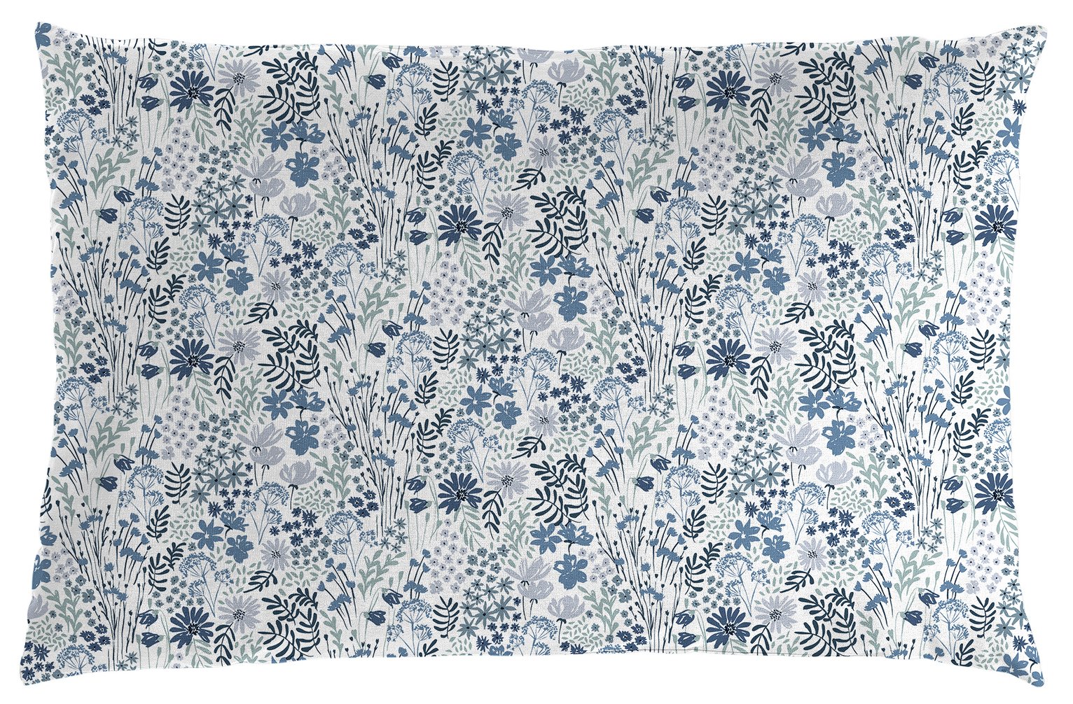 Argos Home Ditsy Floral Standard Pillowcase Pair - Blue