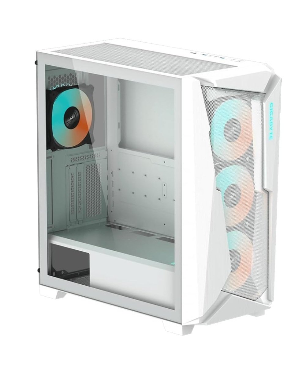 GIGABYTE C301 Glass Mid Tower Case - White
