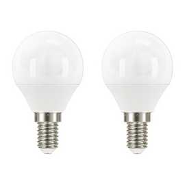 Argos Home 3.4W LED Mini Globe E14 Light Bulb - 2 Pack