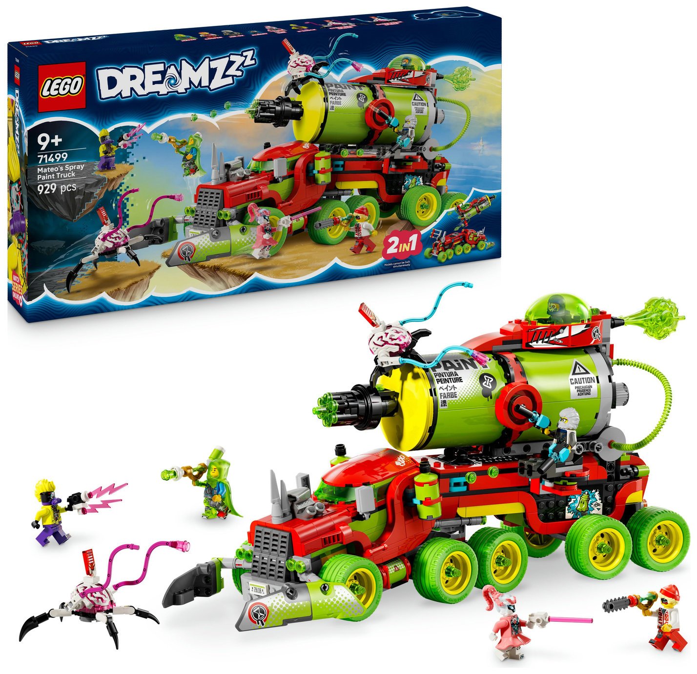 LEGO DREAMZzz 2in1 Mateo's Spray Paint Truck Toy Set 71499