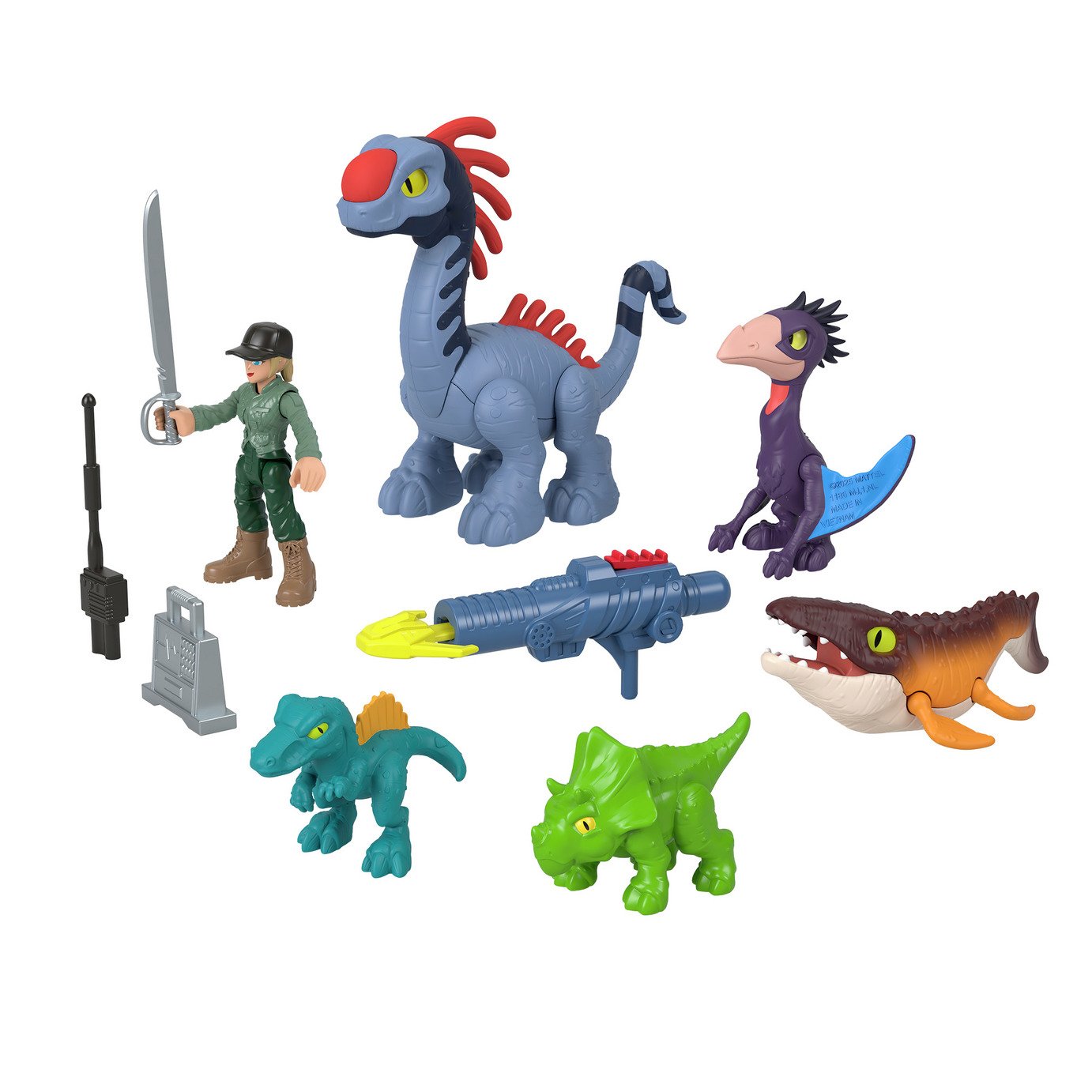 Imaginext Jurassic World Figures, Launcher & Accessories Set