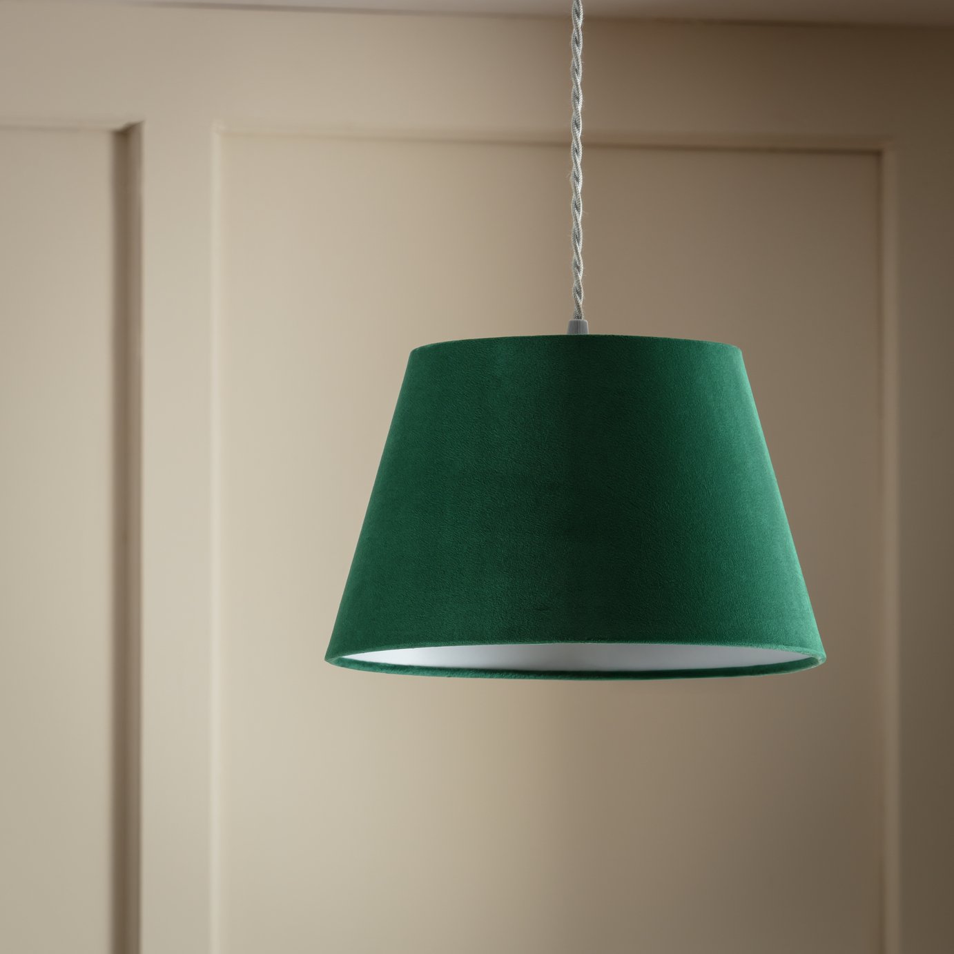 Argos Home Velvet Taper Easy Fit Lampshade - 27cm