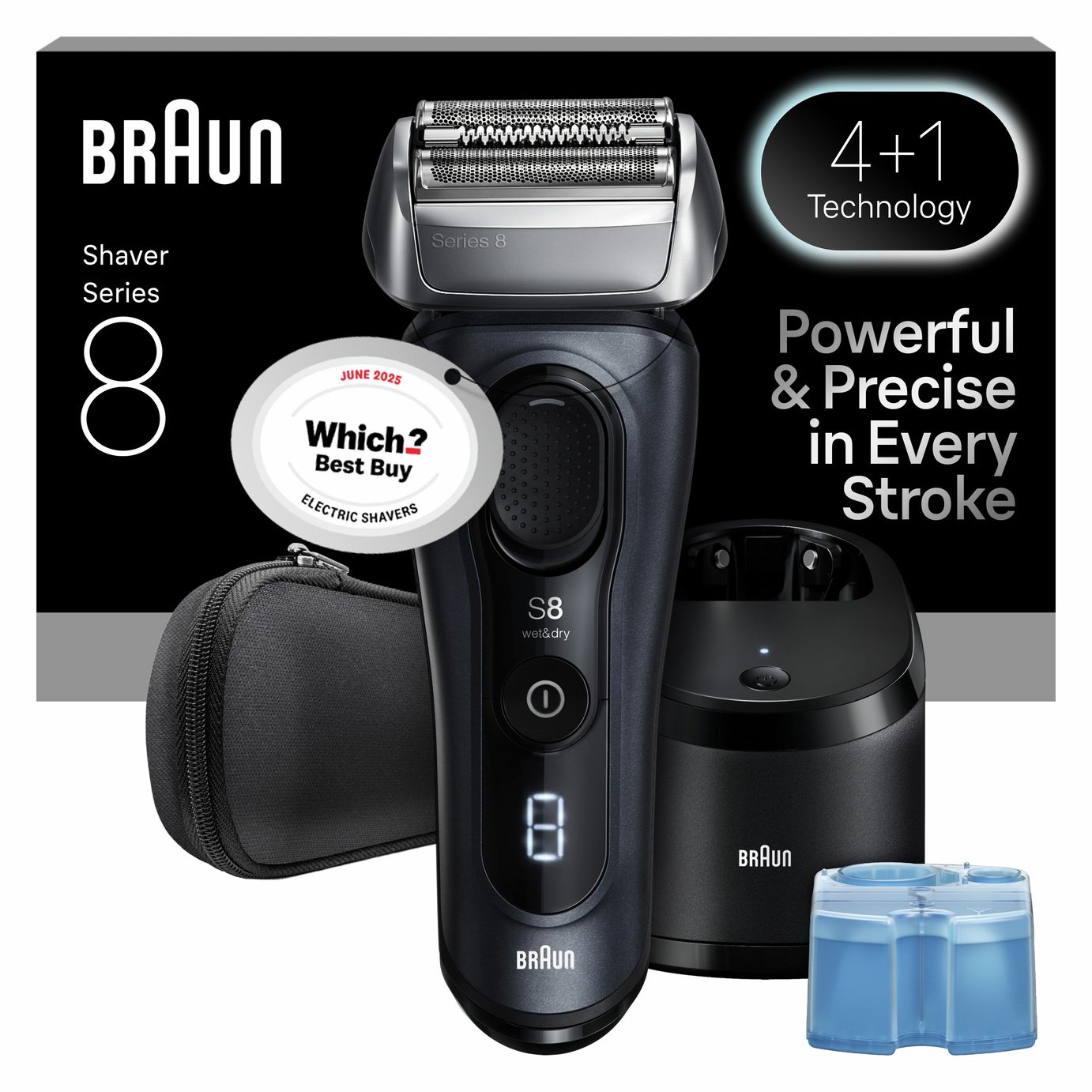 Braun 8663CC Clean & Charge Shaver