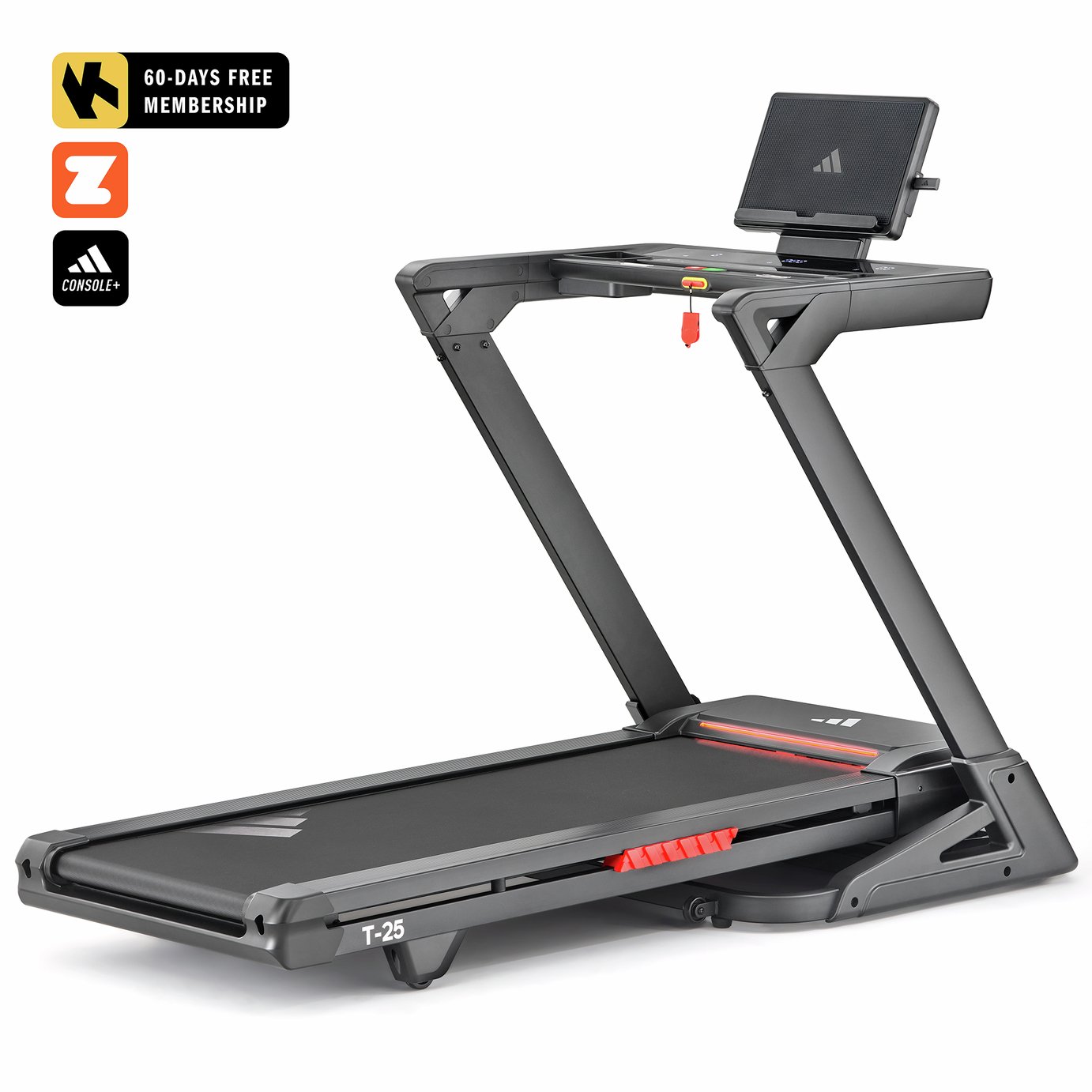 Adidas T-25 Folding Treadmill with Incline and Bluetooth