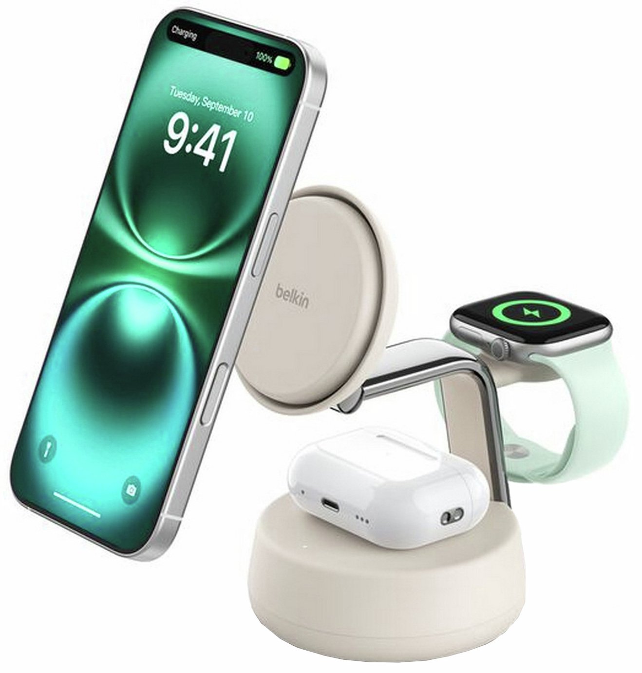 Belkin Qi2 25W UltraCharge Pro 3-in-1 Magnetic Charging Dock