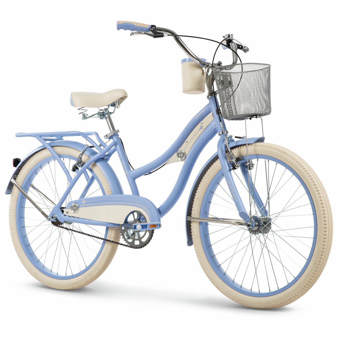 Huffy Deluxe 24 inch Wheel Size Women Cruiser Bike - Blue