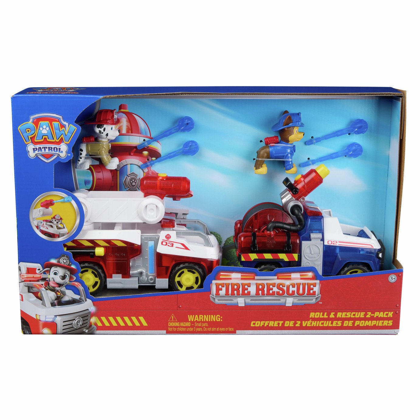 PAW Patrol Fire Rescue 2-Pack Deluxe Bundle