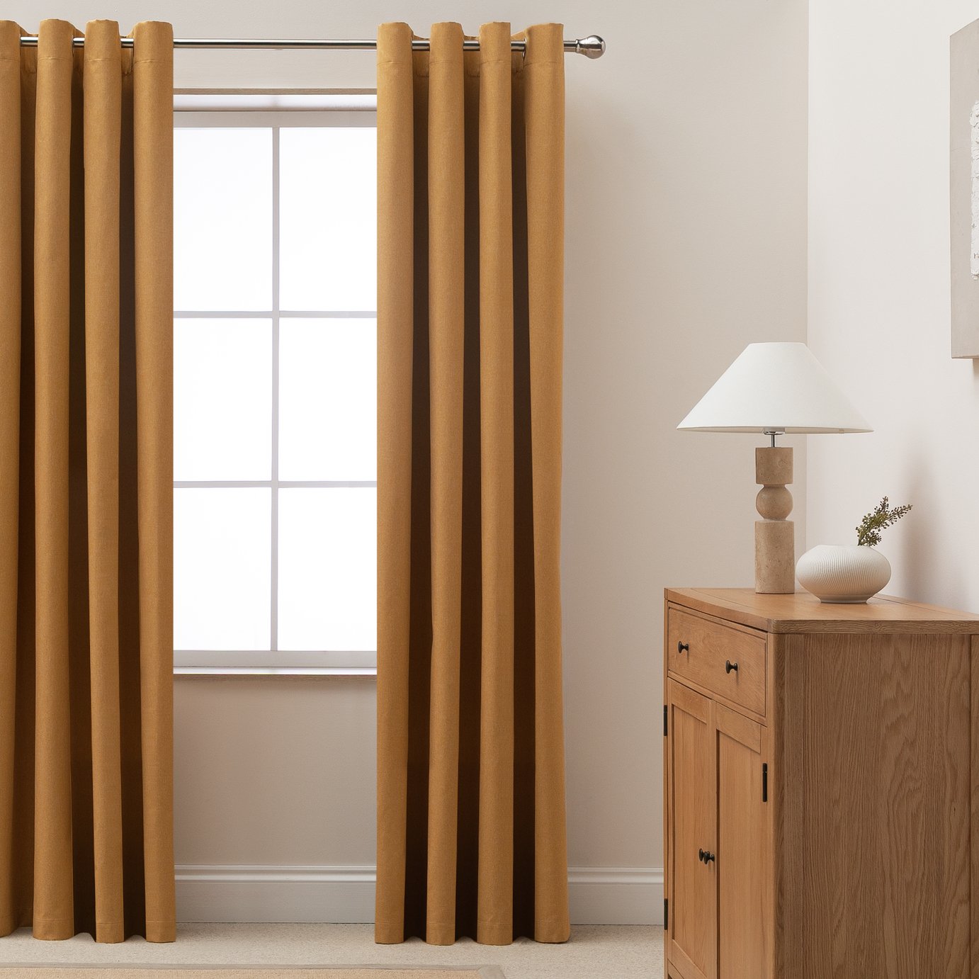 Habitat Blackout Eyelet Curtain