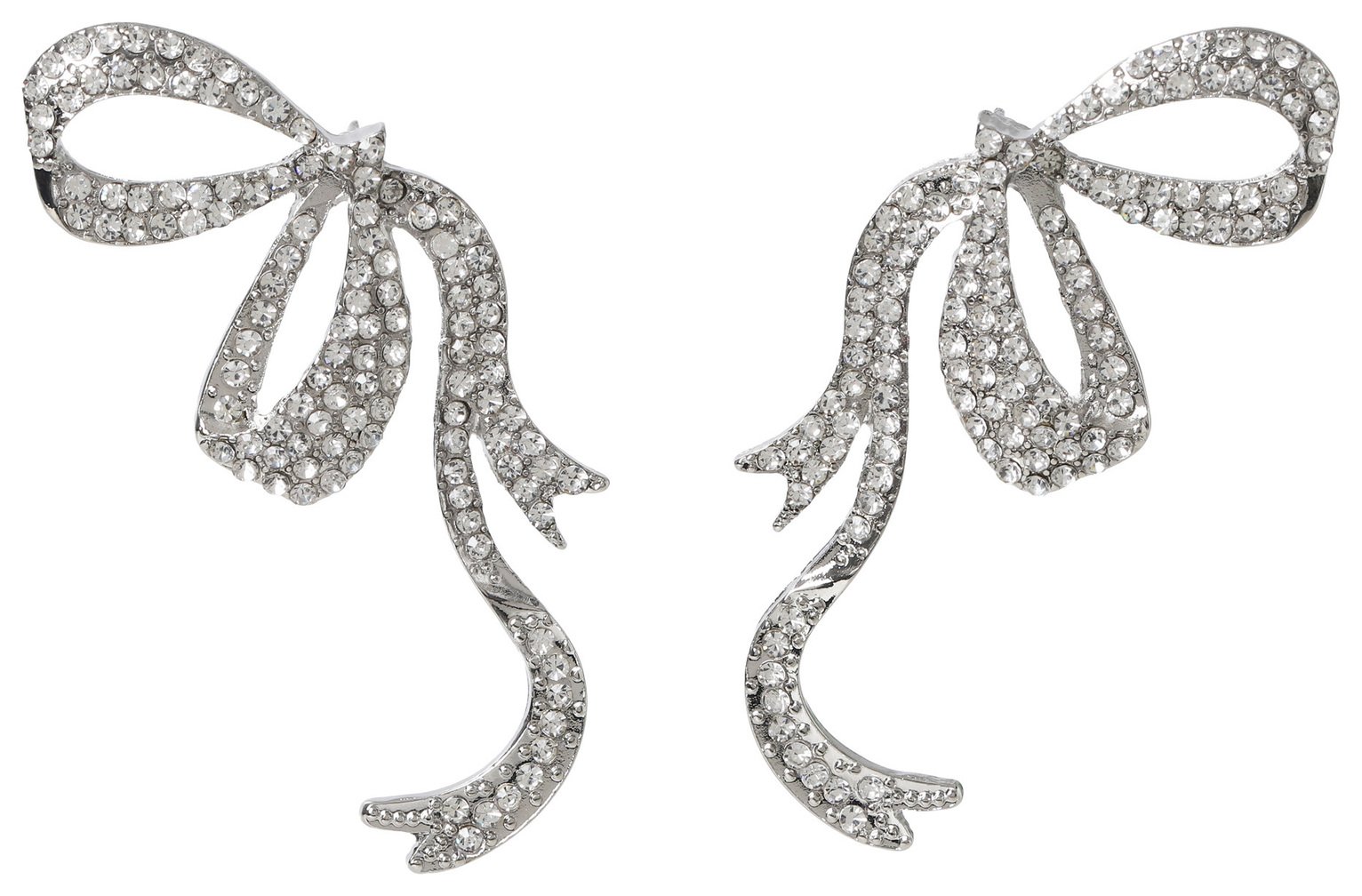 Liars & Lovers Rhinestone Bow Stud Earrings