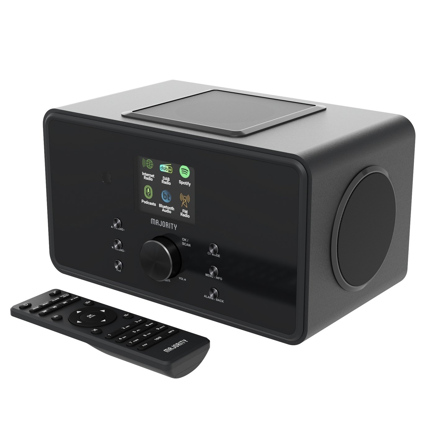 Majority Bard Wireless Speakers DAB+/FM Radio - Black