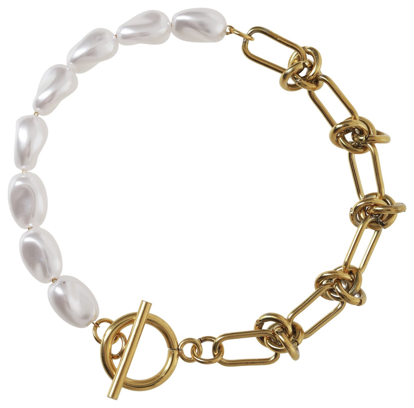 Liars & Lovers Gold Tone Knot and Peal Bracelet