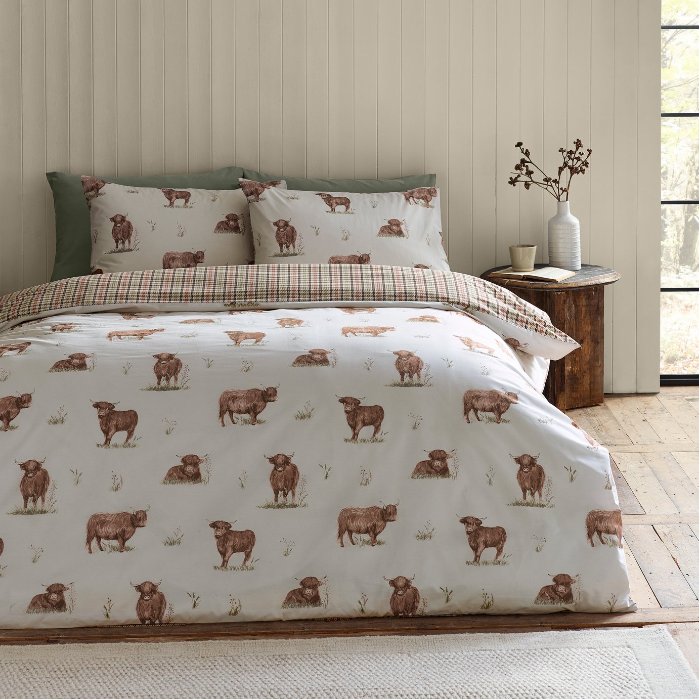 Catherine Lansfield Angus Highland Cow Bedding Set