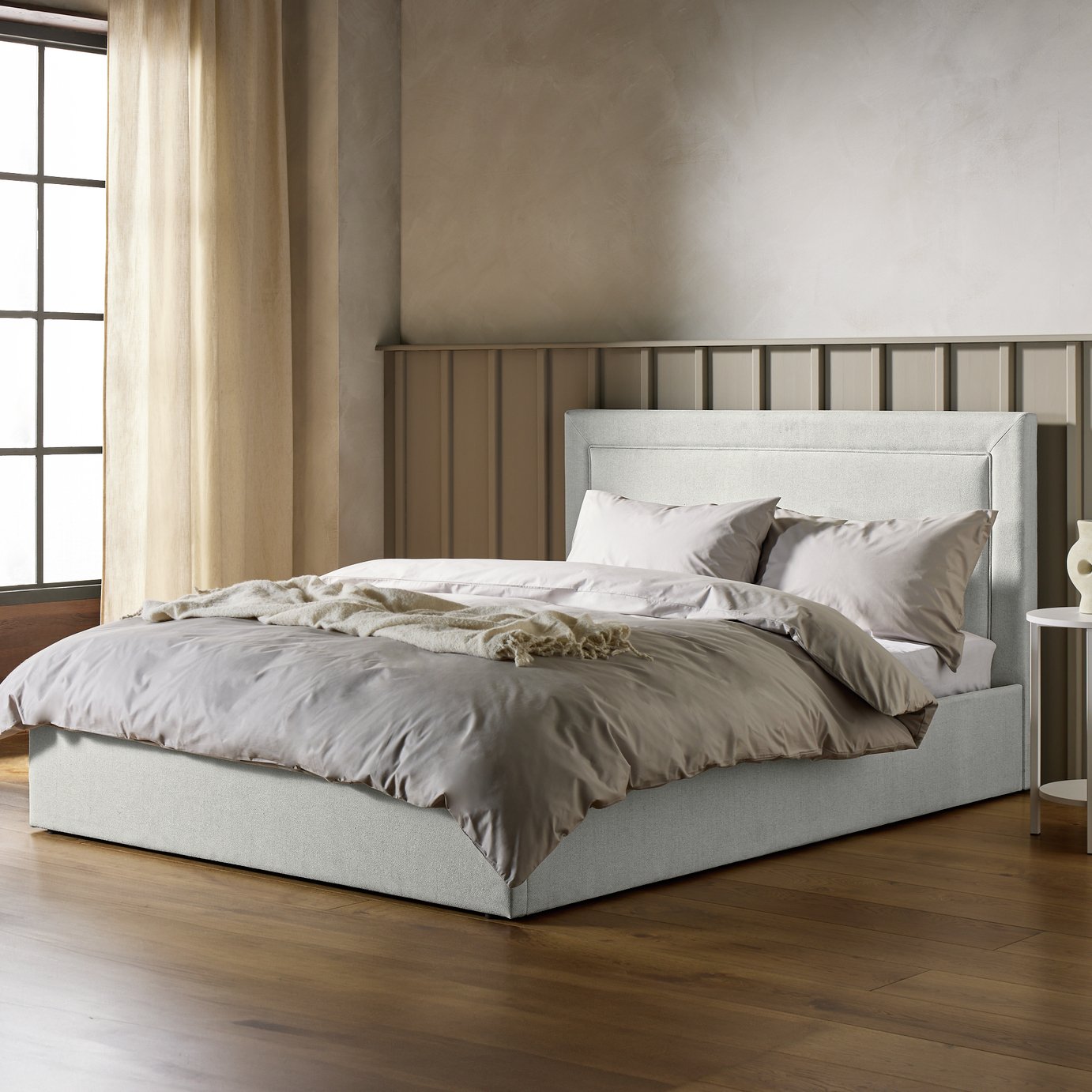 Habitat Dartford Double End Lift Ottoman Bed - Grey