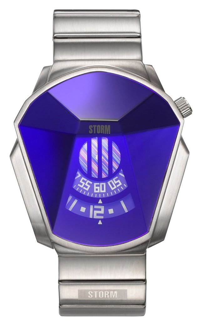 STORM Darth Blue Dial Stainless Steel Strap Watch