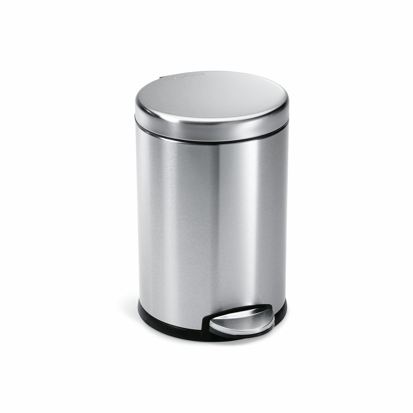 Simplehuman 4.5L Round Bathroom Pedal Bin - Silver
