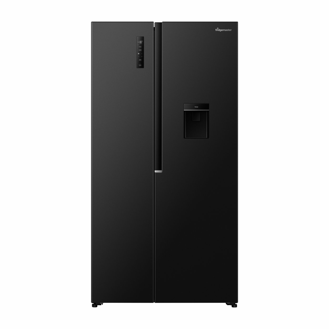Fridgemaster MS91558DEB American Fridge Freezer - Black