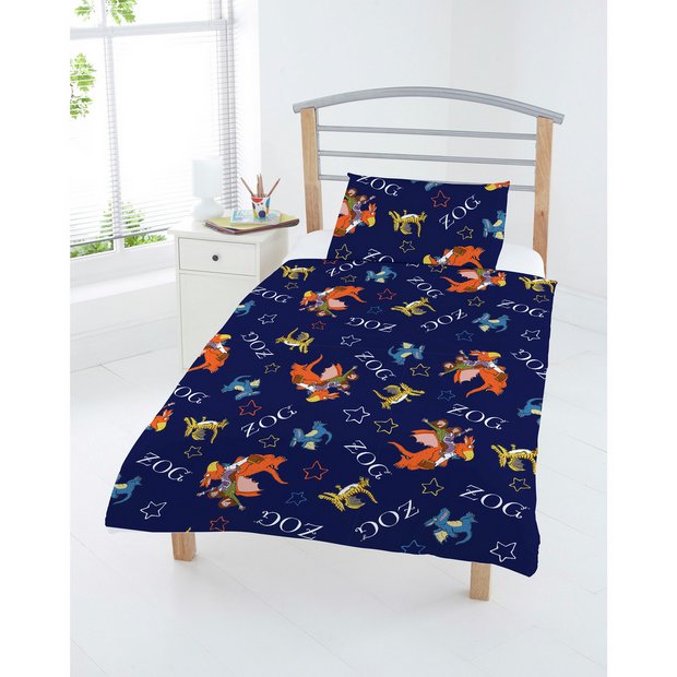 Buy Julia Donaldson Zog Cotton Blue Kids Bedding Set Toddler