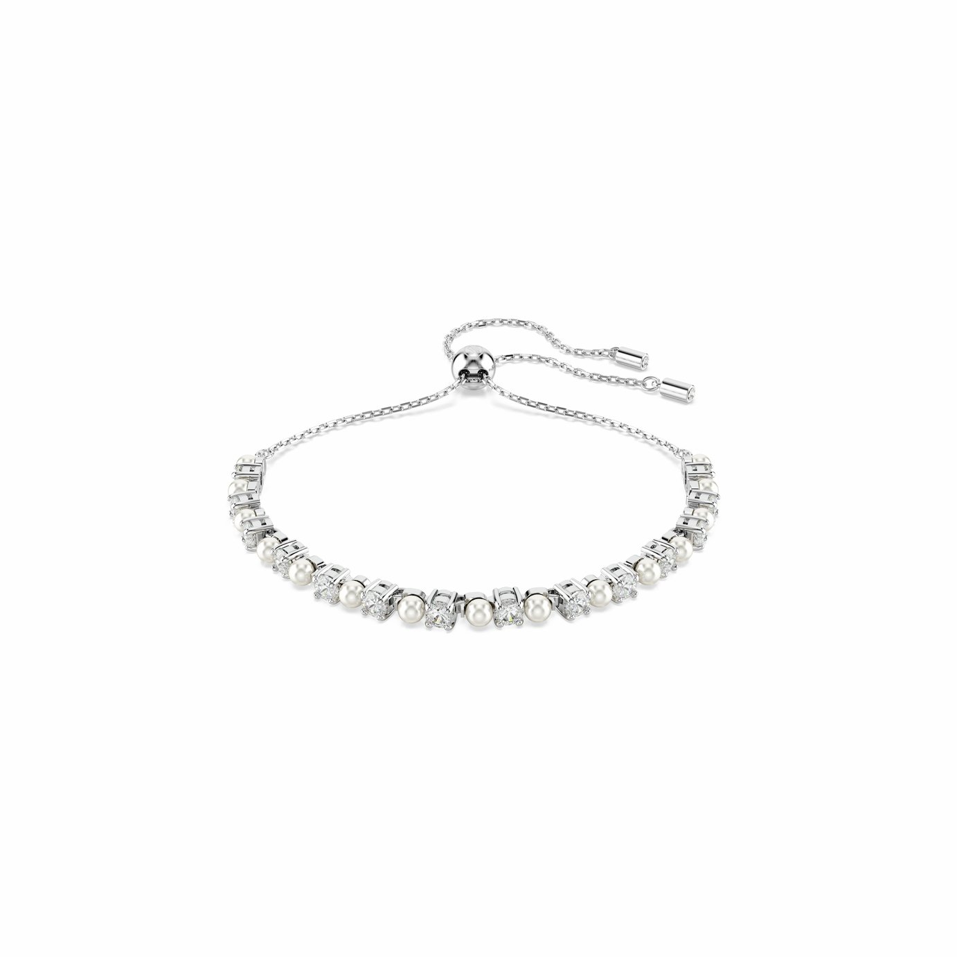 Swarovski Rhodium Plated Matrix Tennis Bracelet