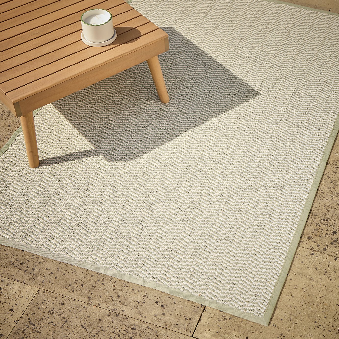 Argos Home Chevron Sage Outdoor Rug – 180 x 240 cm