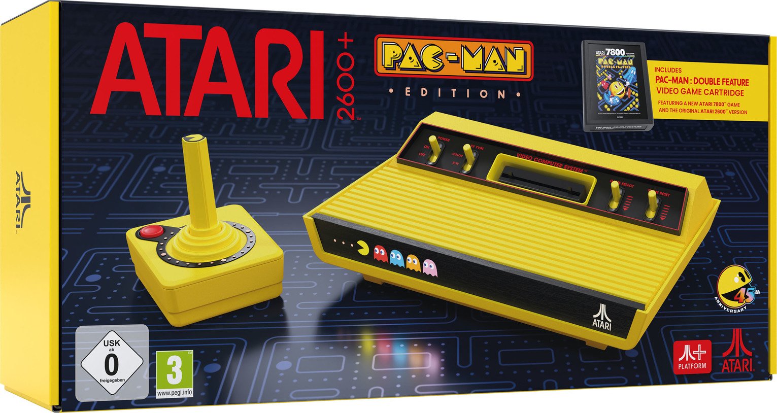 ATARI 2600+ Console & Joystick Retro Bundle - PAC-MAN Edn