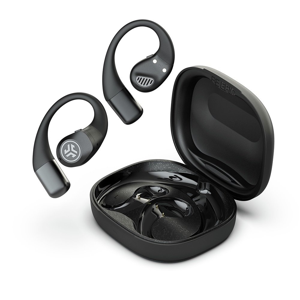 JLab Epic Open Sport In-Ear True Wireless Earbuds - Black