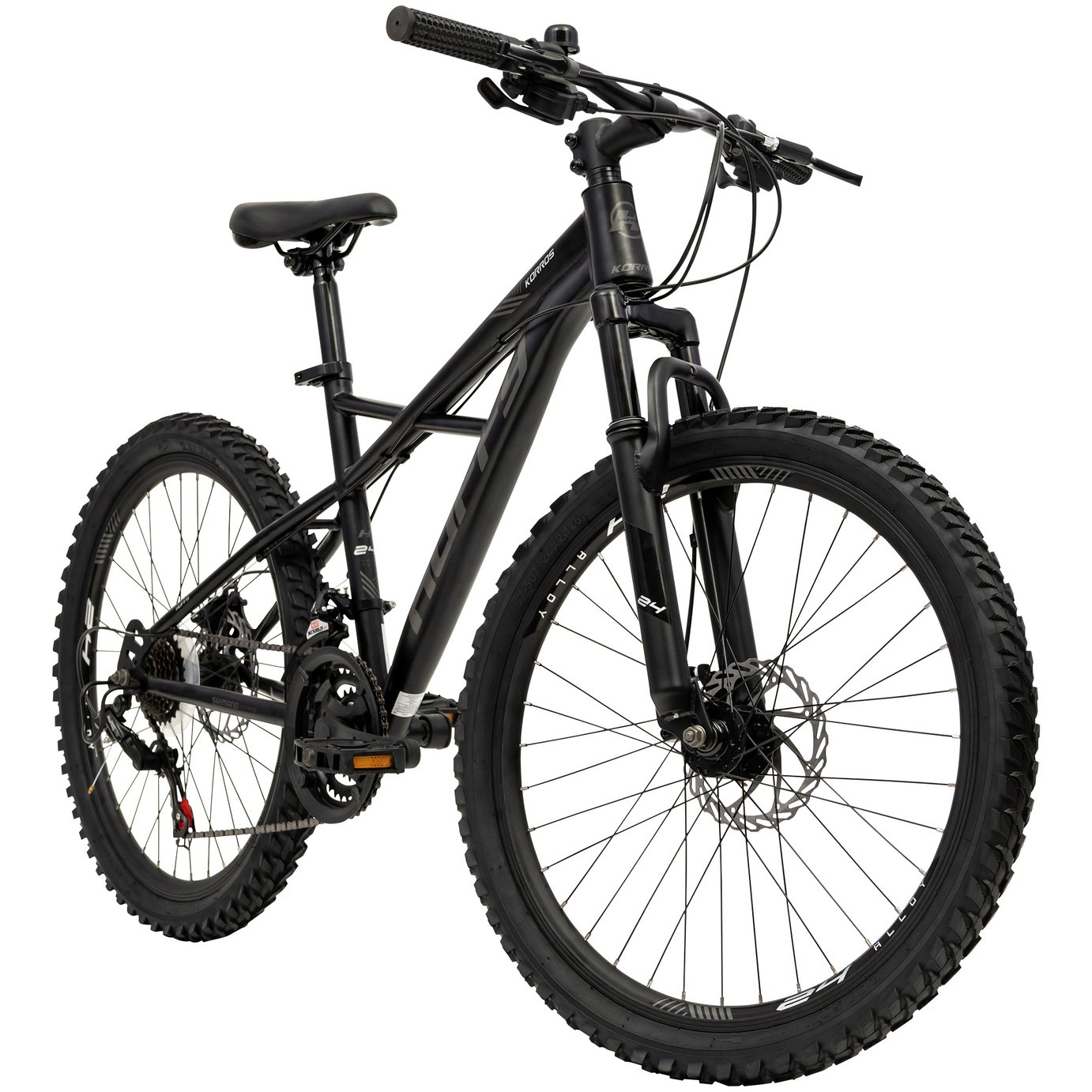 Huffy Korros 24 inch Mountain Bike - Matte Black