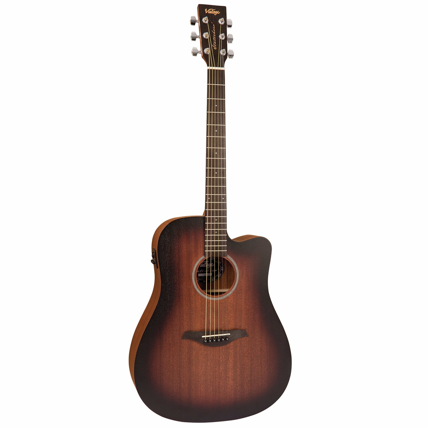 Vintage VE440 Dreadnought Electro Guitar - Whisky Sour