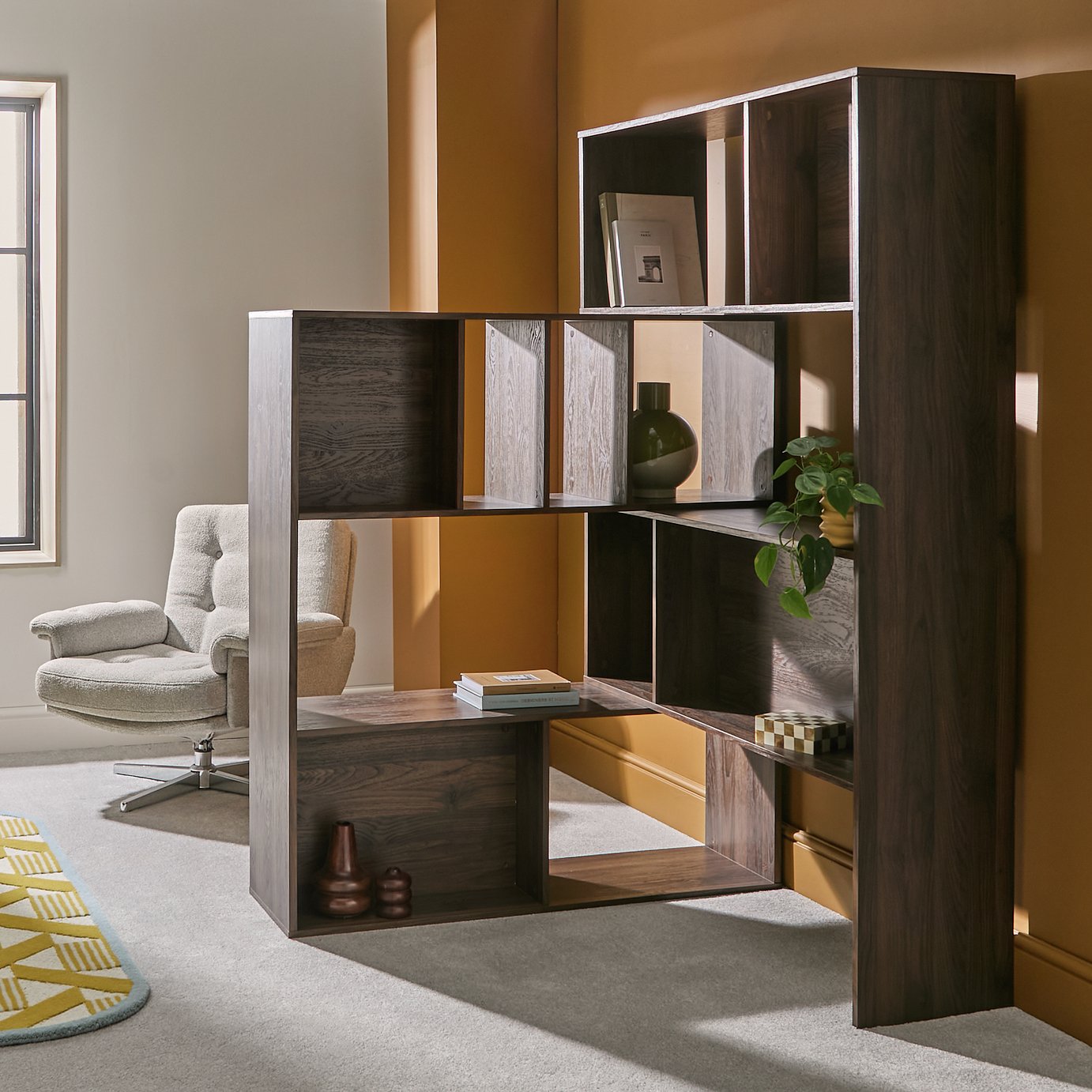 Habitat Atwood Extendable Shelving Unit - Walnut