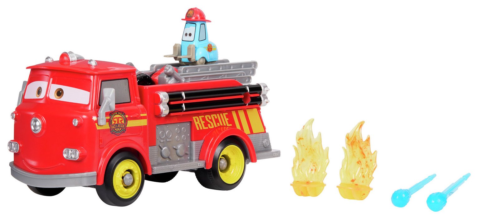Disney Cars Race & Rescue Fire Fighting Red & Guido