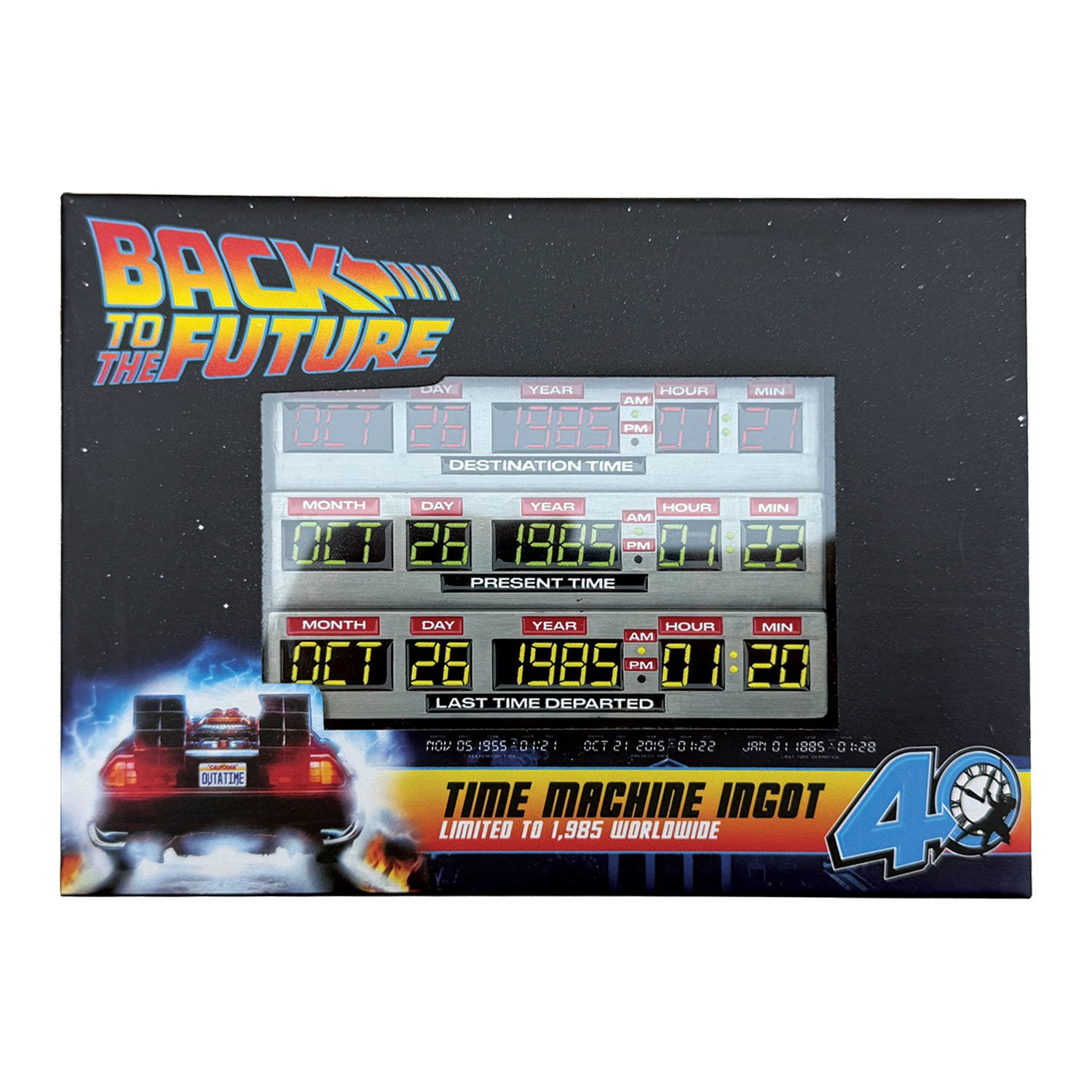 Fanattik BTTF 40th Anniversary Time Circuits Ingot Pre-Order