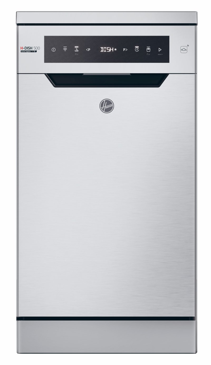 Hoover FS HF0C3SB0FX80 Slimline Dishwasher - Silver