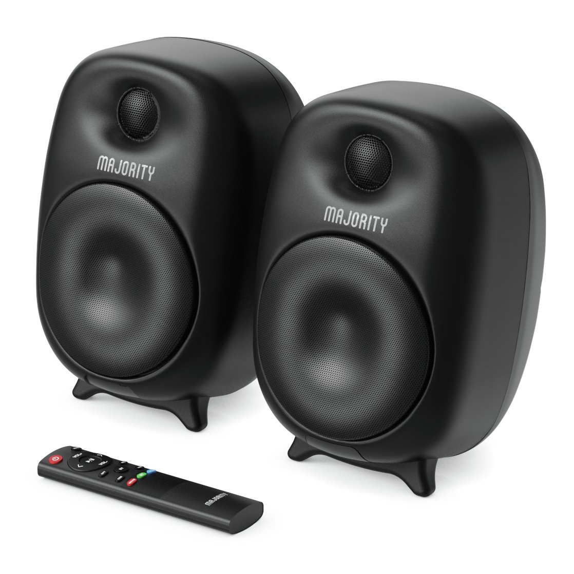 Majority D80 Bookshelf Bluetooth Speaker 80W - Black