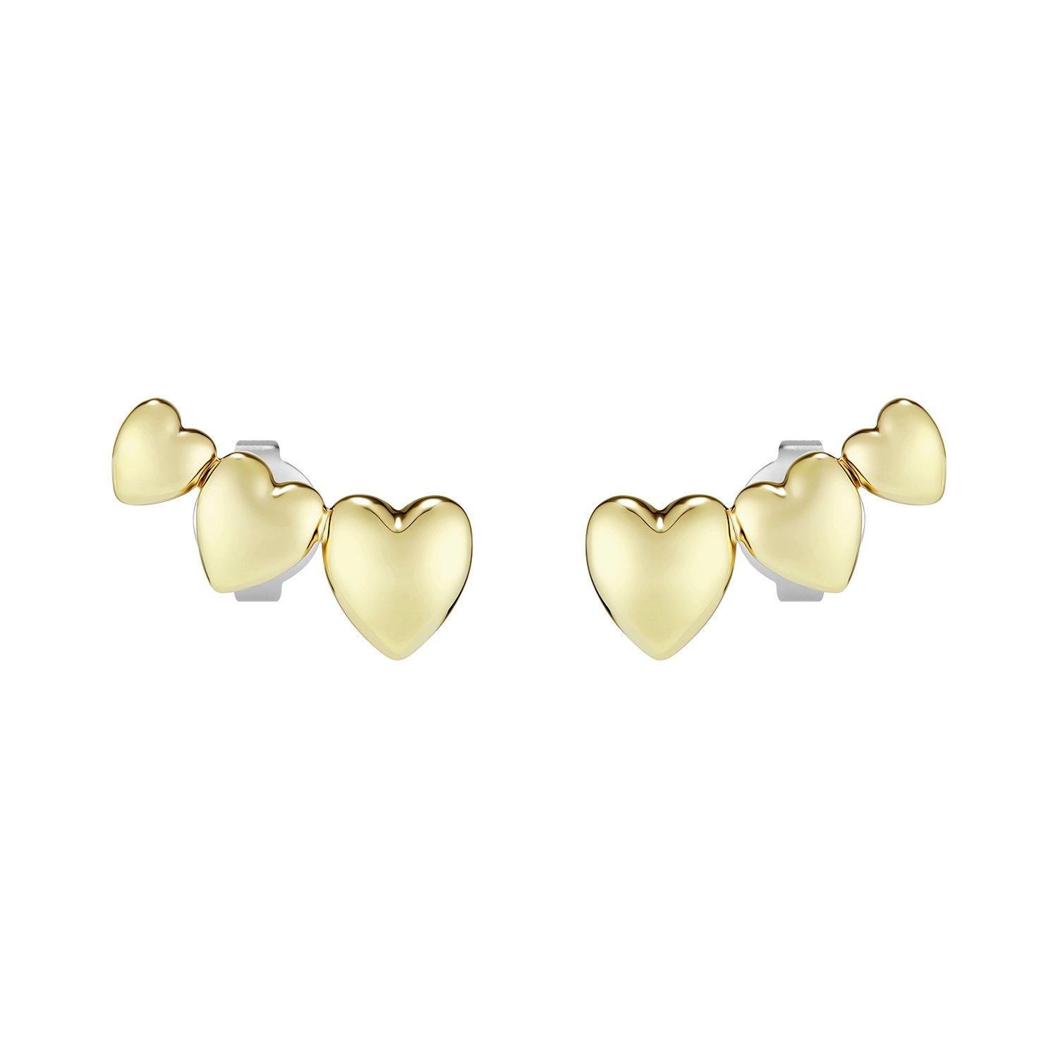 Olivia Burton Yellow Gold Mini Heart Stud Earrings