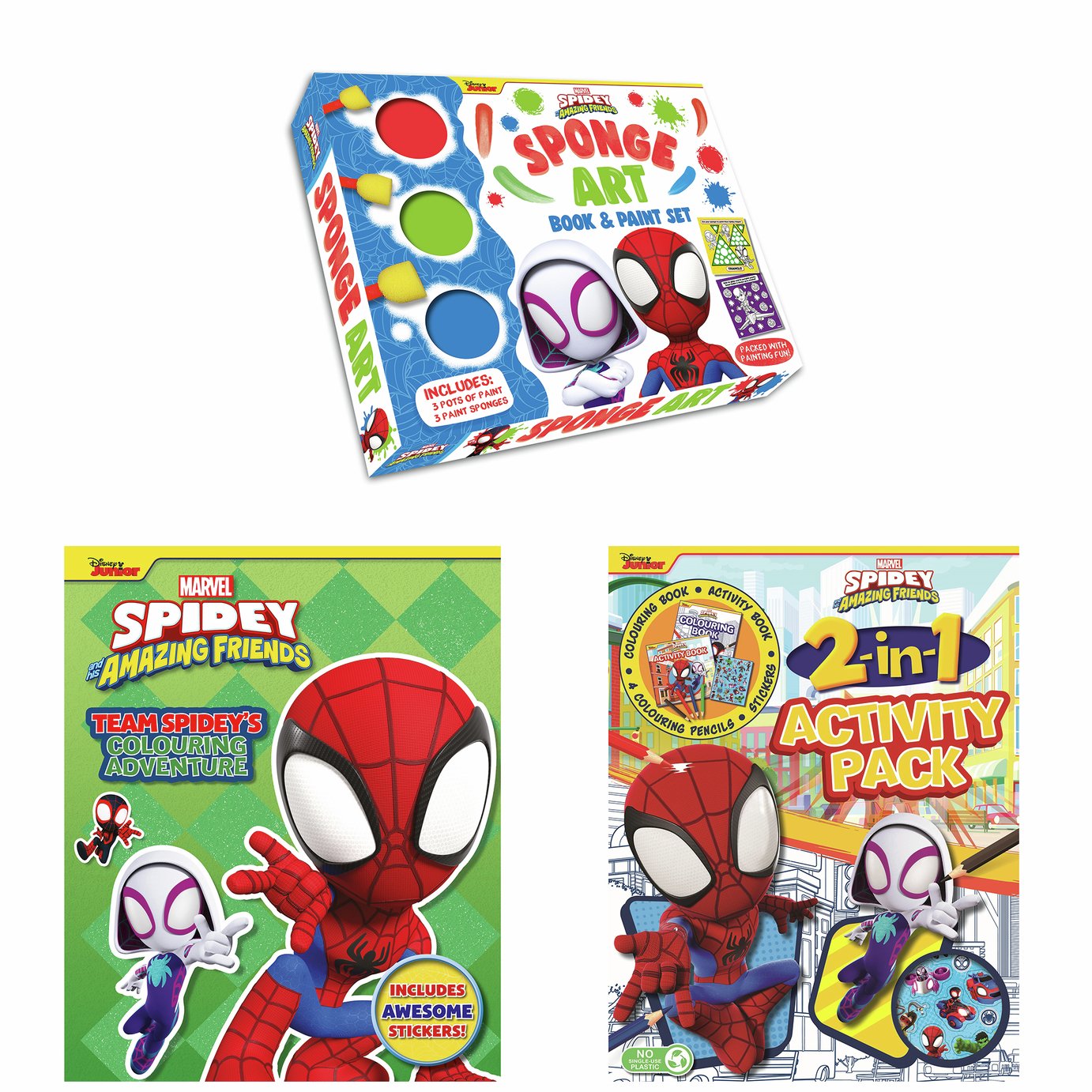 Marvel Spidey Sponge Art Book and Paint Set