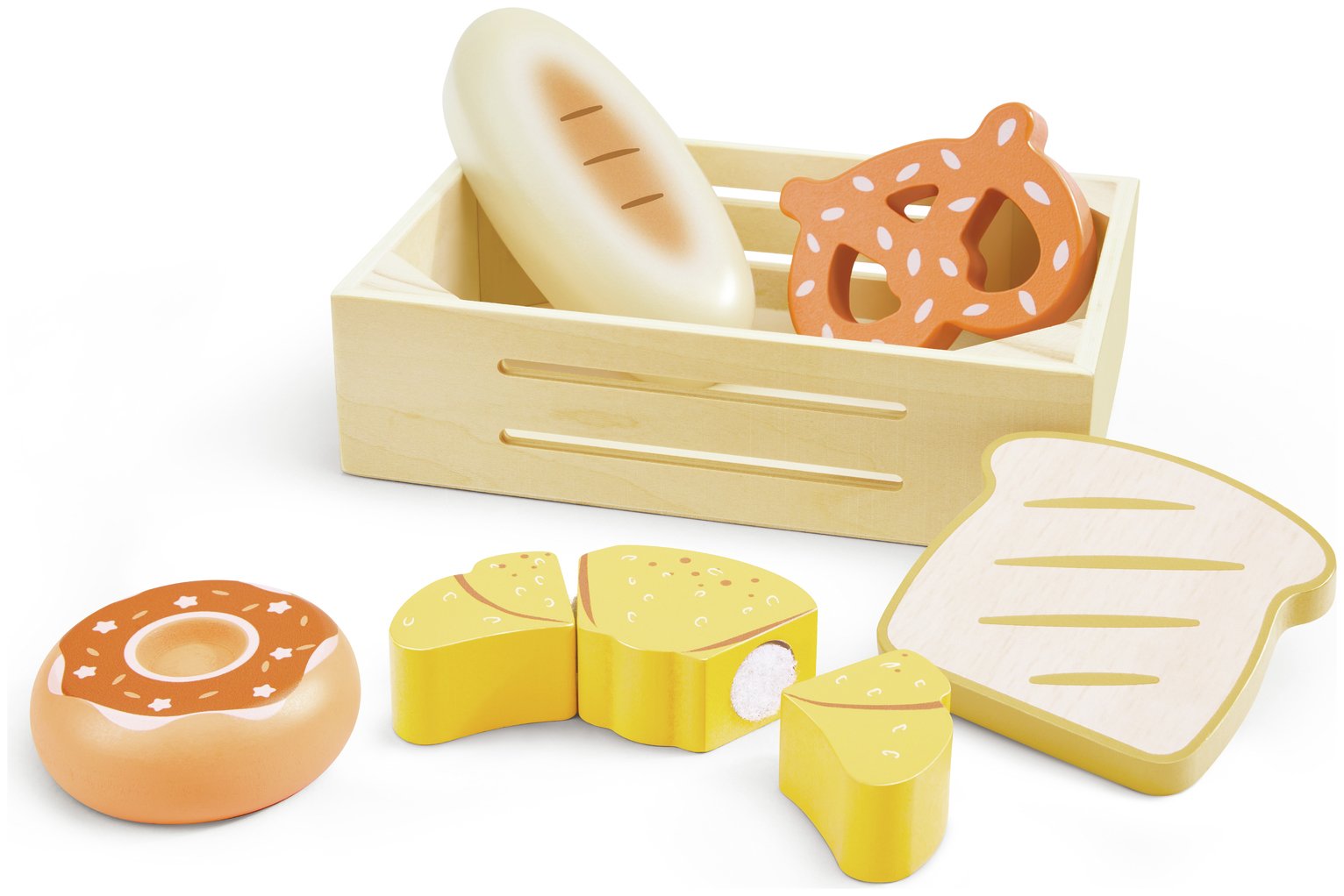 Chad Valley Wooden Crates Bread Playset