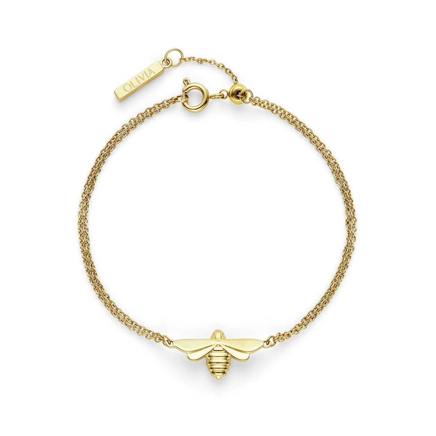 Olivia Burton Yellow Gold Honey Bee Bracelet