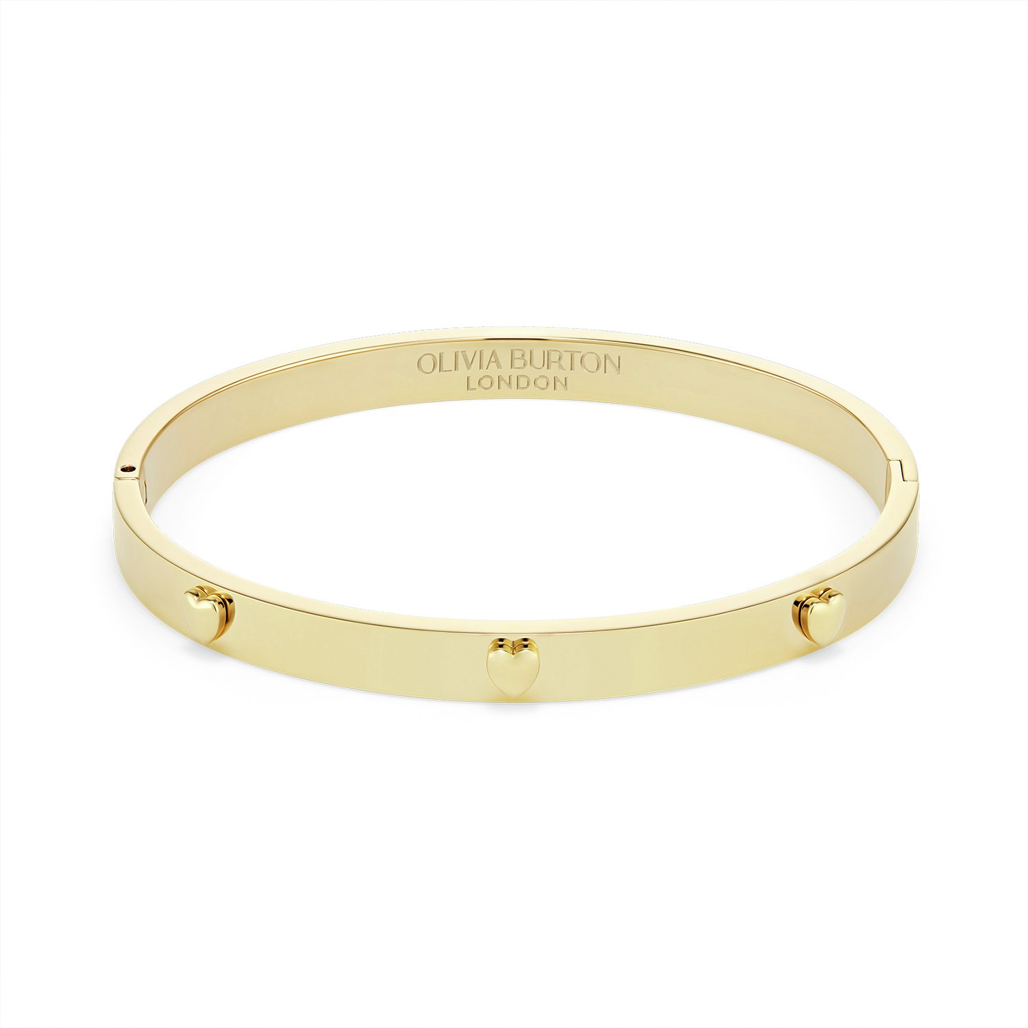 Olivia Burton Gold Plater Mini Heart Bangle
