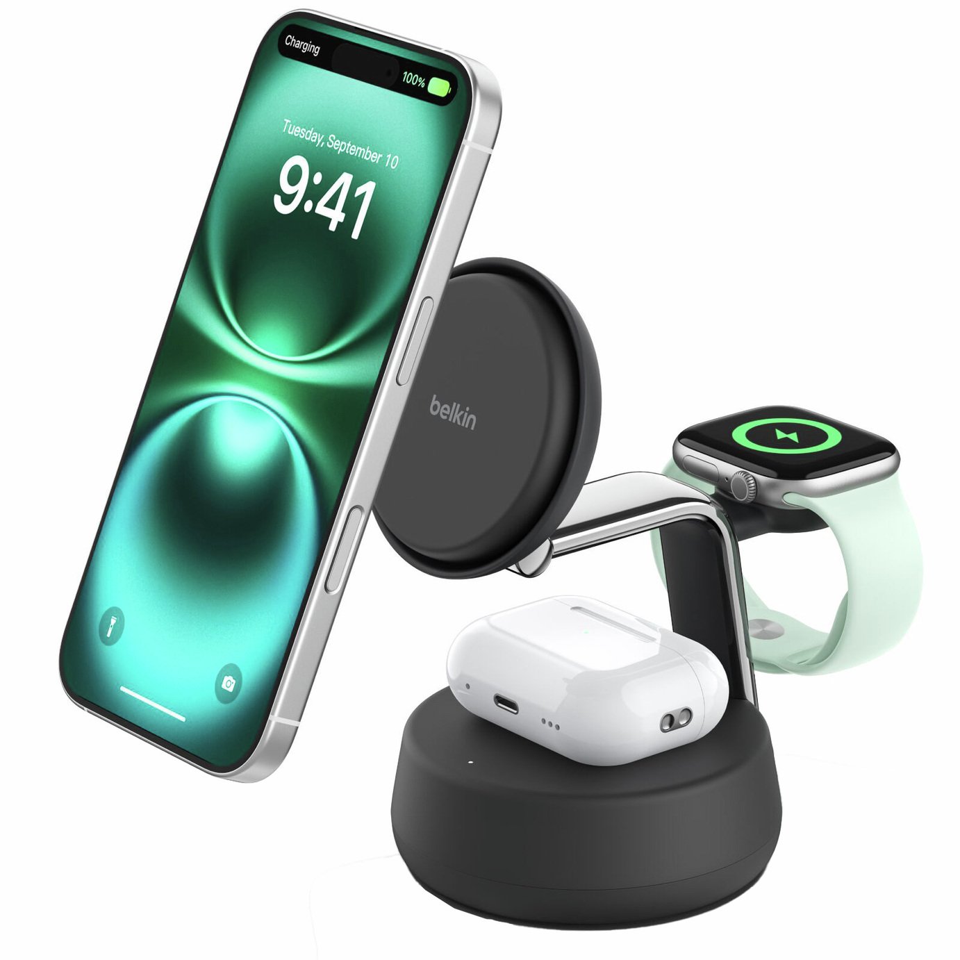 Belkin Qi2 25W UltraCharge Pro 3-in-1 Magnetic Charging Dock