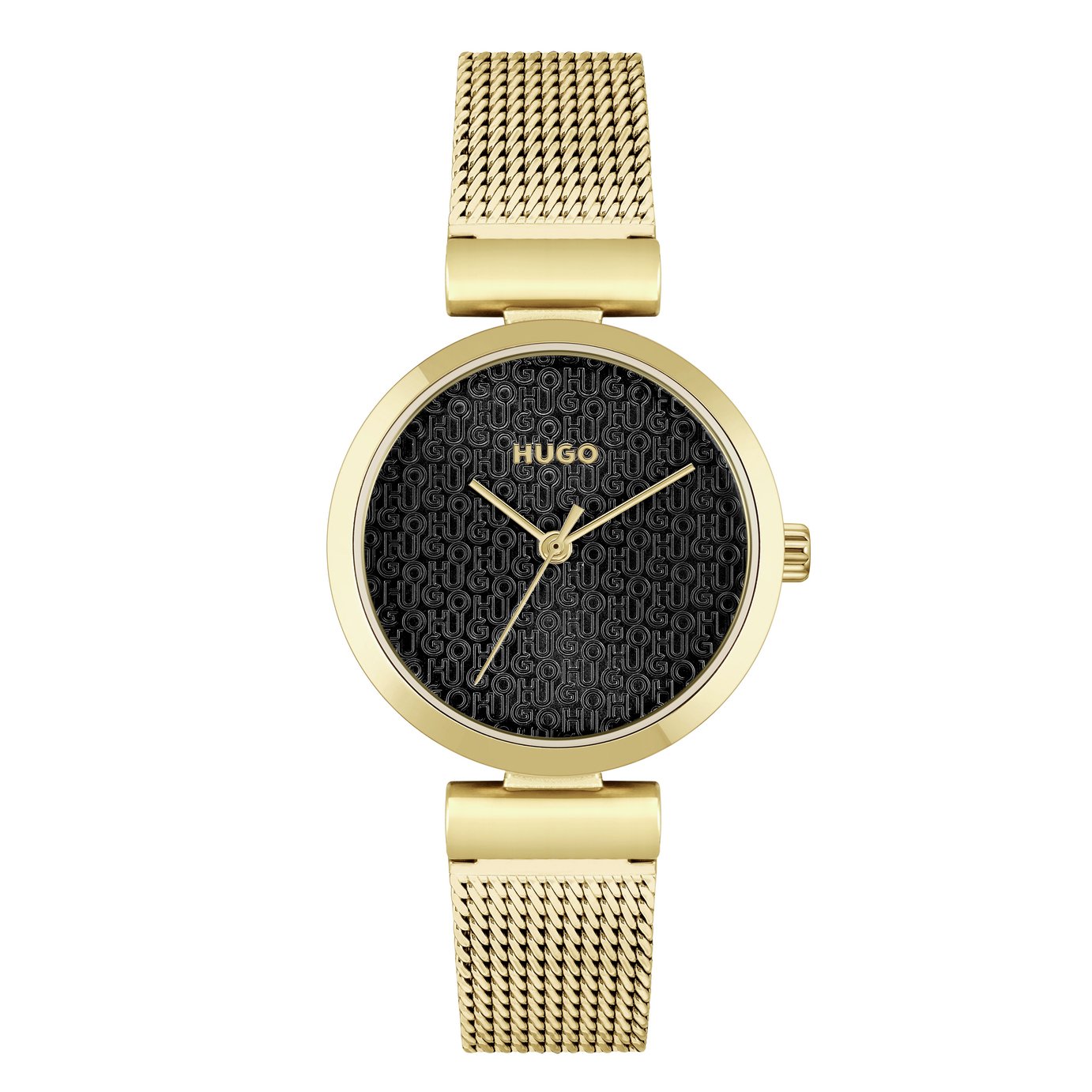 Hugo Ladies Gold Coloured Plated Adjustable Strap Watch