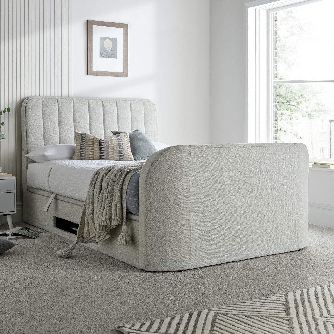 Time4Sleep Aspen Side Lift Ottoman TV Bed