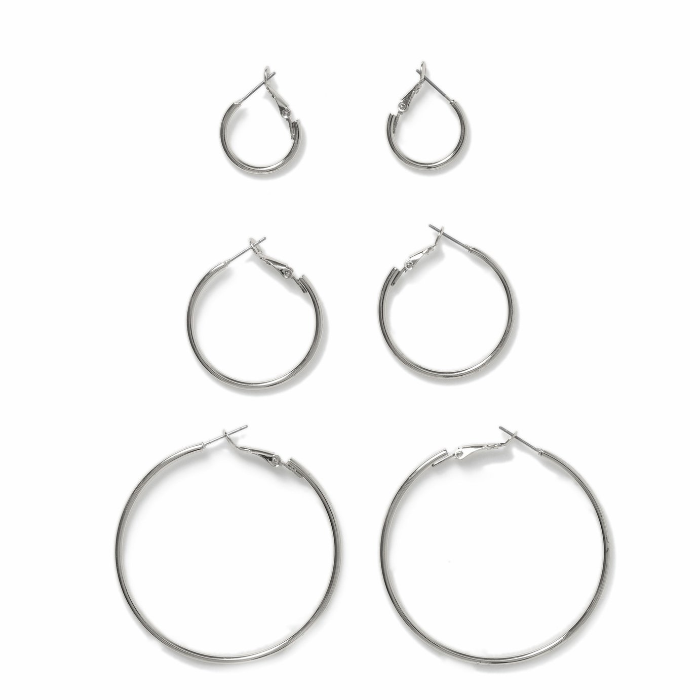Freedom Silver Essential Hoop Earrings