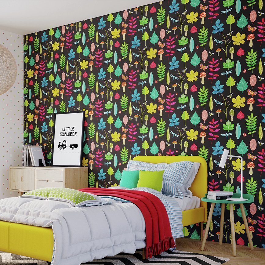 Ohpopsi Forest Floor Juicy Liquorice Wallpaper