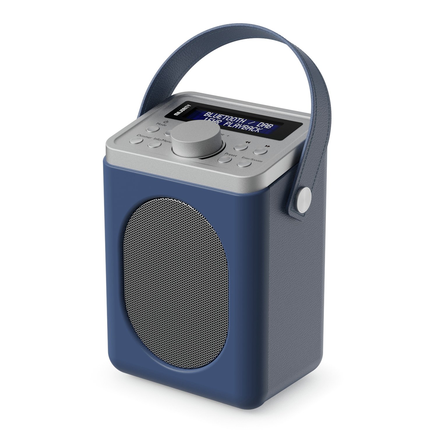 Majority Little Shelford Portable DAB+/FM Radio -Blue & Grey