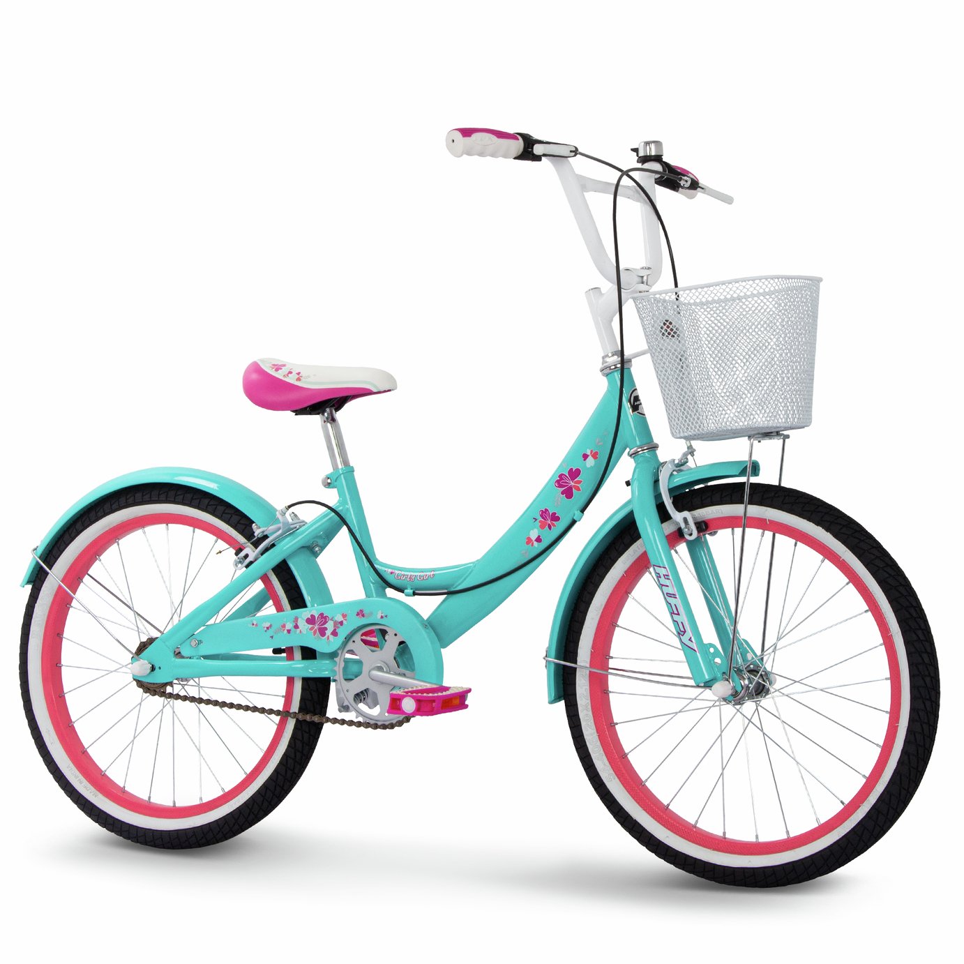 Huffy Girly Girl 20 inch Wheel Size Kids Bike - Aqua Blue