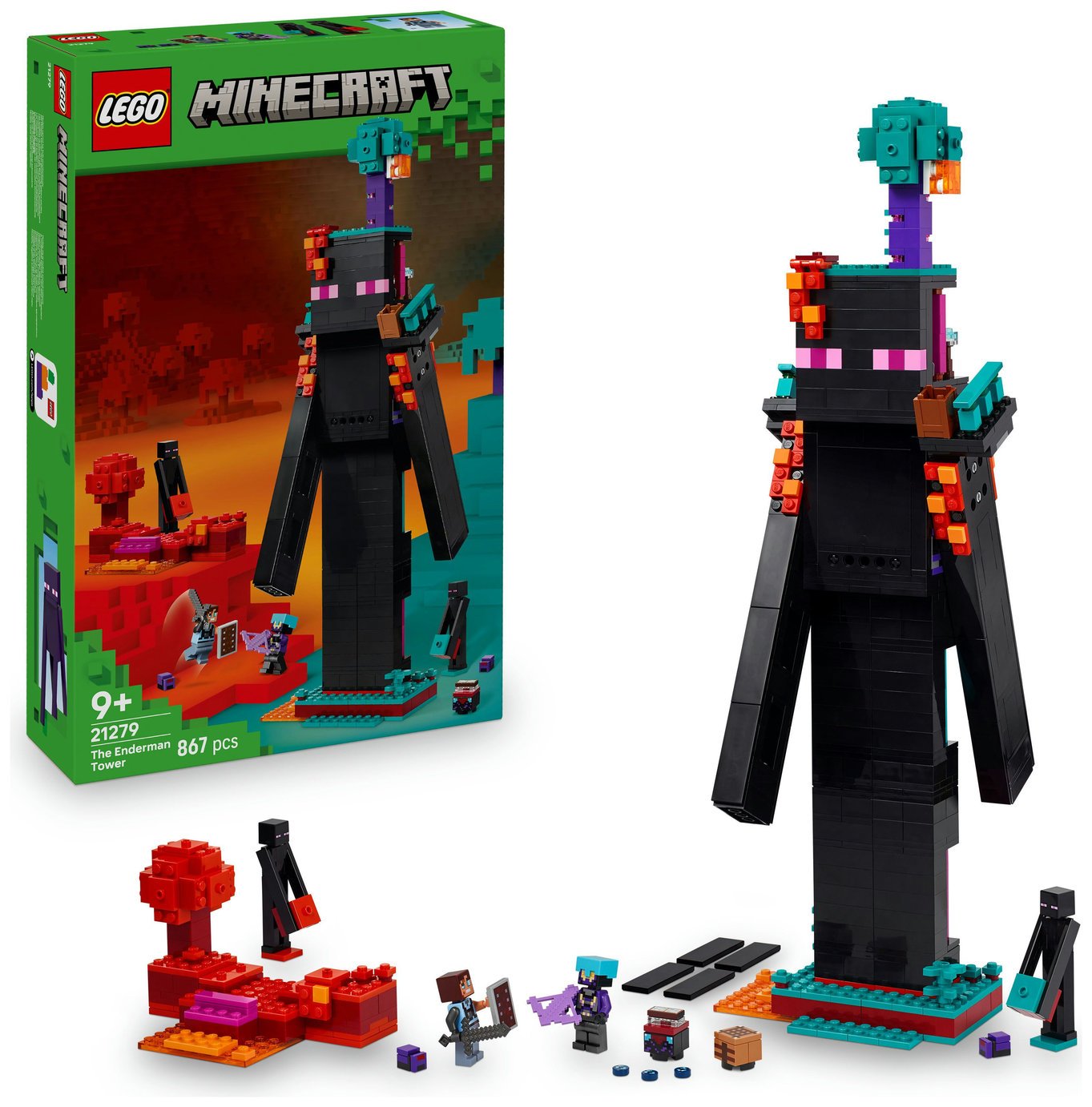 LEGO Minecraft The Enderman Tower Toy with Figures 21279