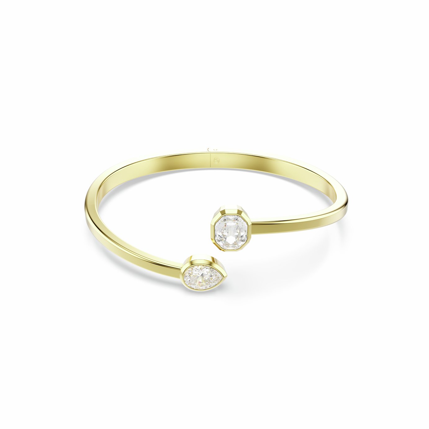 Swarovski Gold Tone Plated Imber Hinged Bangle